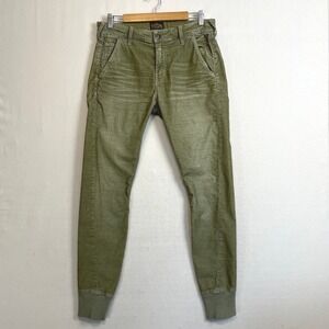 True Religion Runner Pants Mens Size 30 Olive Green Corduroy Jogger‎